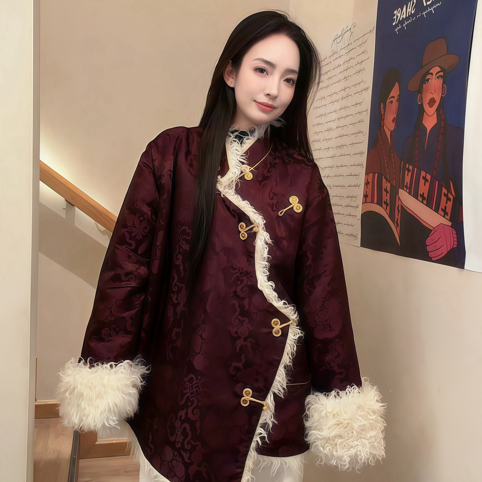 重工打造新款加厚女士外套袖口全擦热外套高级感网红款