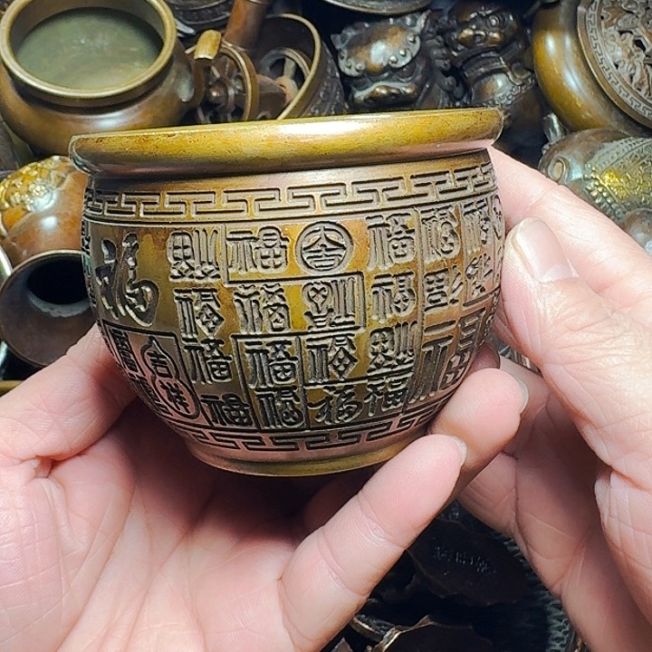 铜器摆件收收藏藏