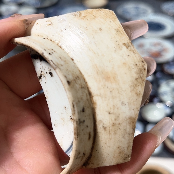 瓷片瓷片茶托喝茶非常不错