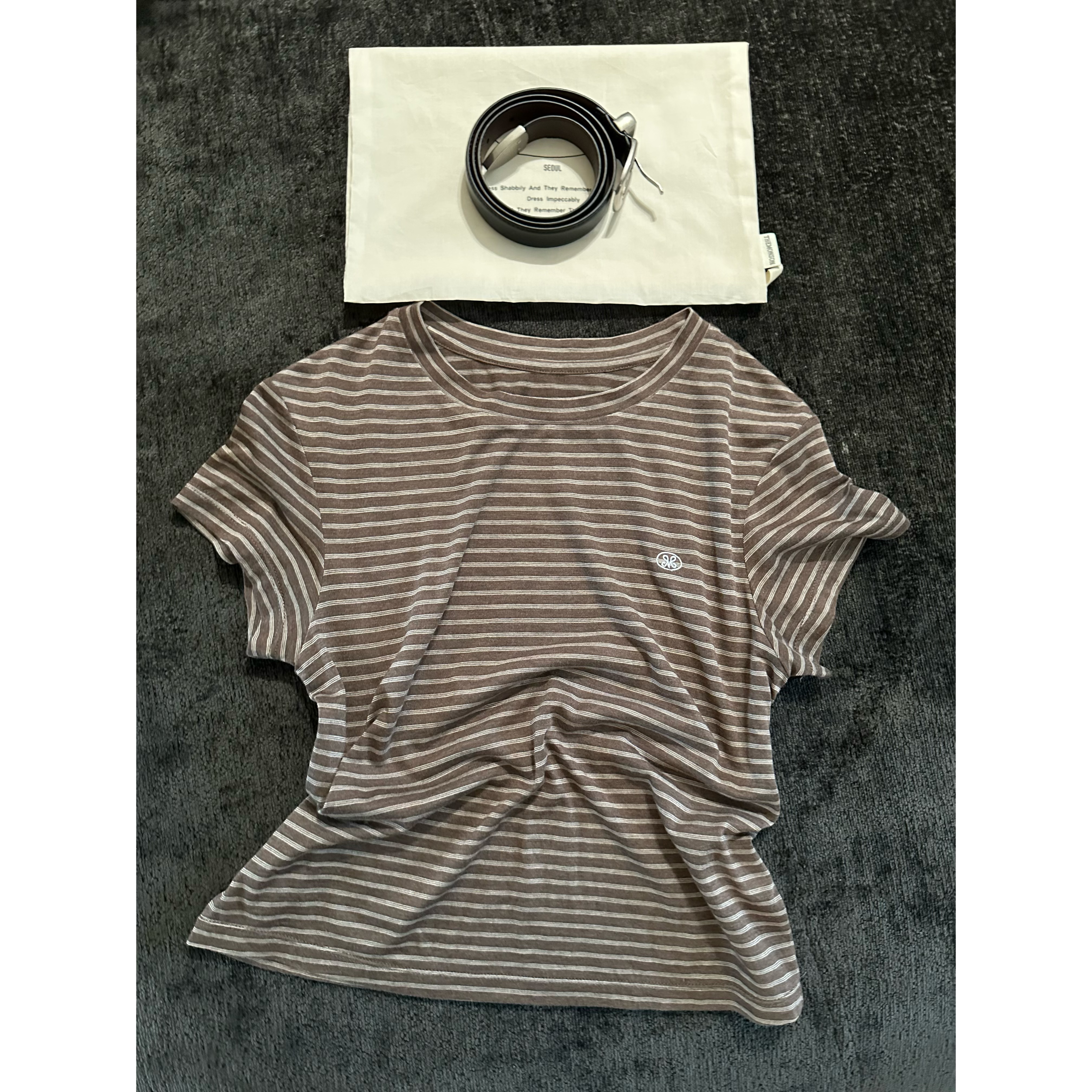 bala&mangosteen 韩代 高品桑蚕丝超亲肤柔软短袖  T 2025ss