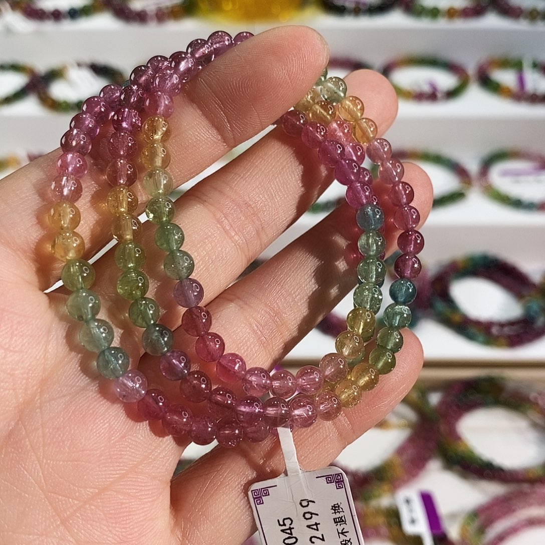 手链未镶嵌碧玺G2373045三圈颜色微差