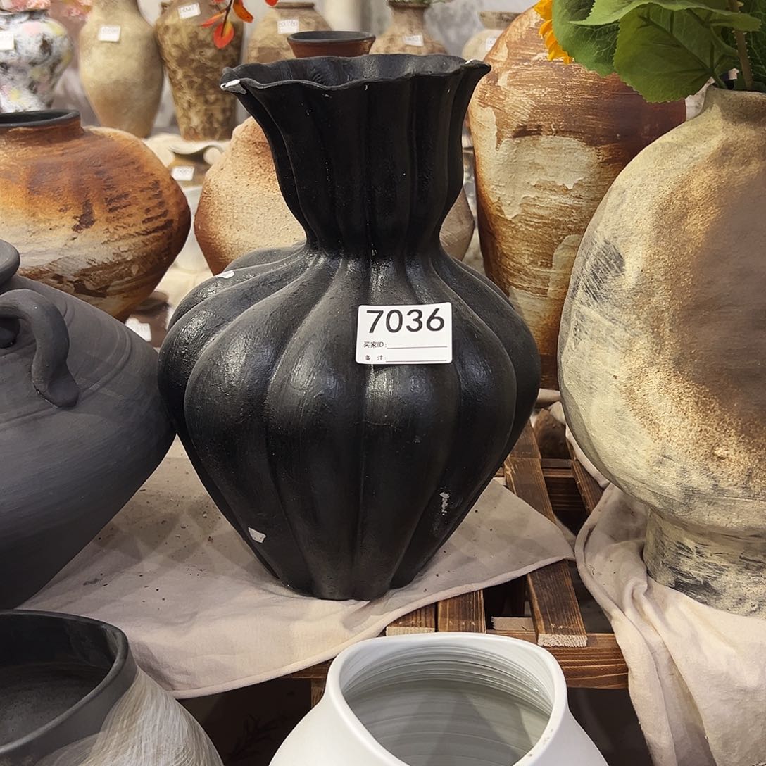 瓶@*子7036高32口8陶瓷花瓶无孔
