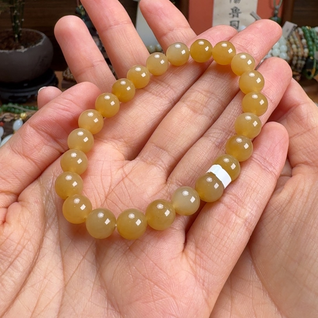 和田玉（糖玉）未镶嵌手链