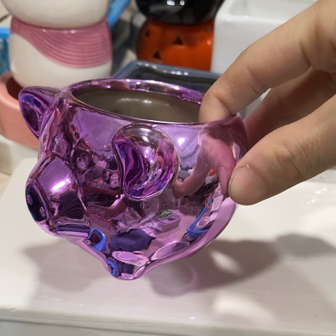 杯子陶陶盆有孔 瑕疵介意勿拍