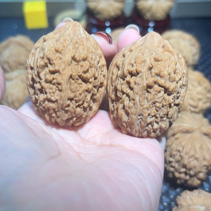 吊坠文玩核桃36大蒜头一对核桃