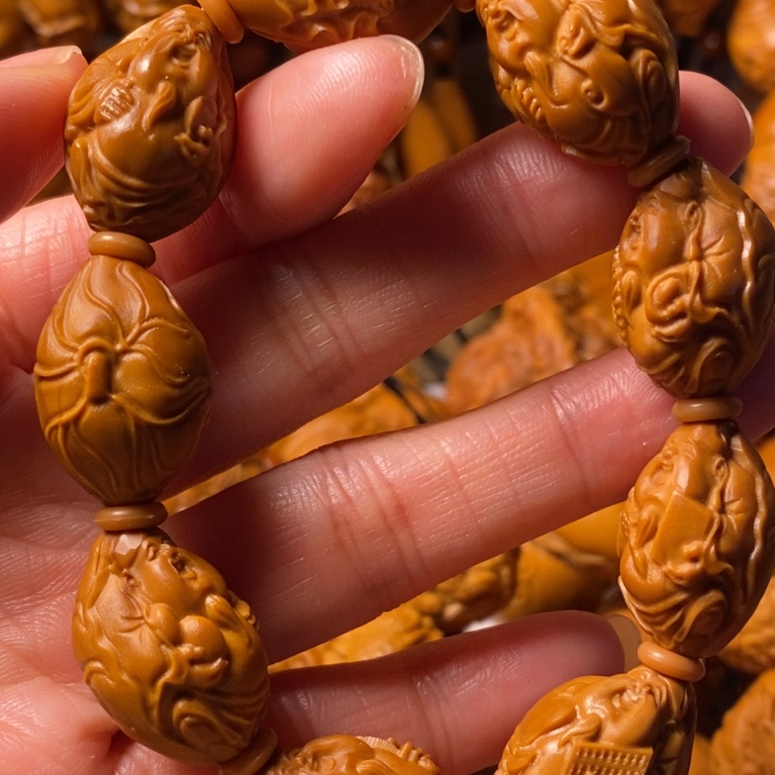 手串/手链橄榄核荷叶财神