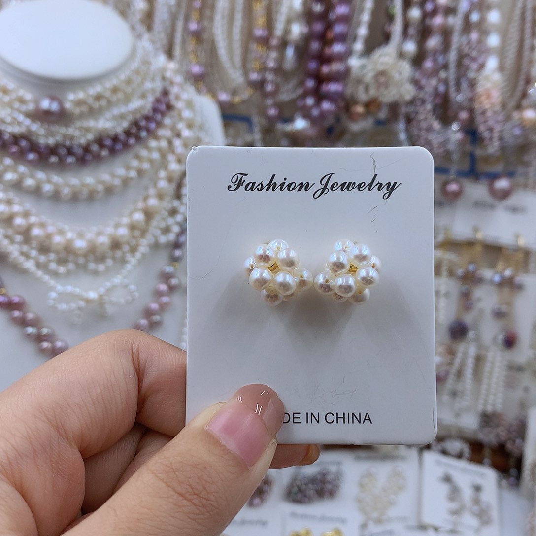 项链银S925镶嵌淡水珍珠