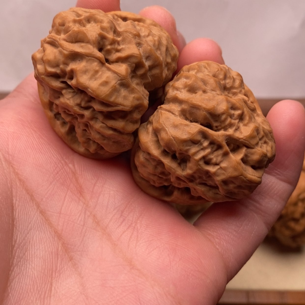 【闪购商品】把件文玩核桃三角肌肉蛙边38左右