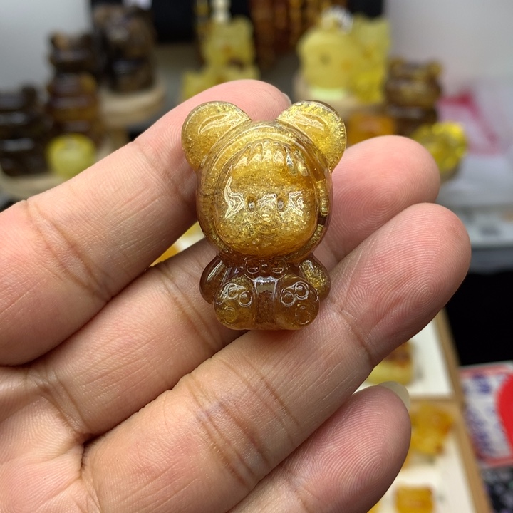 琥珀颈饰未镶嵌密爆闪多妹