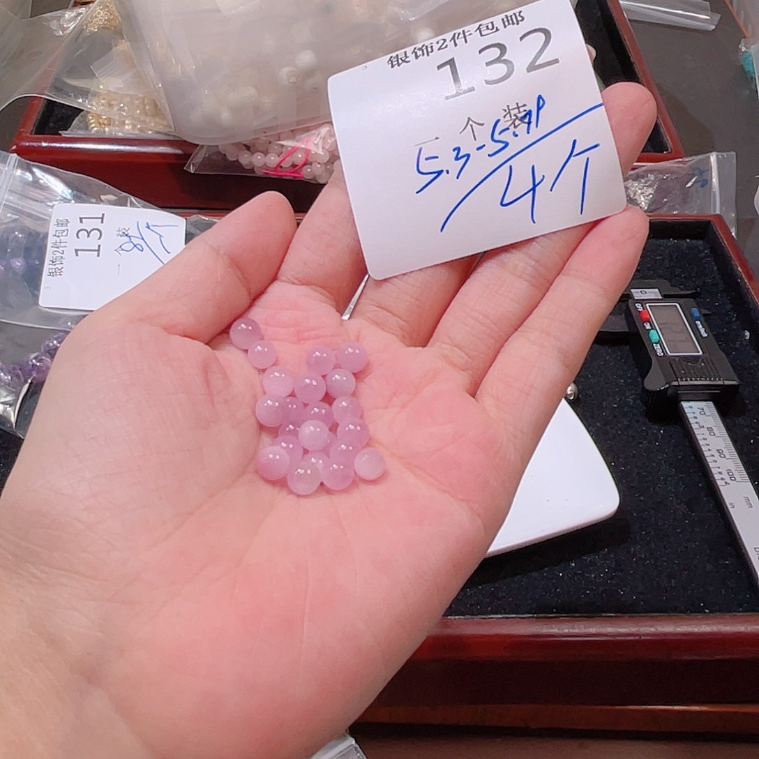 水晶银S925镶嵌珠宝半成品132 。 