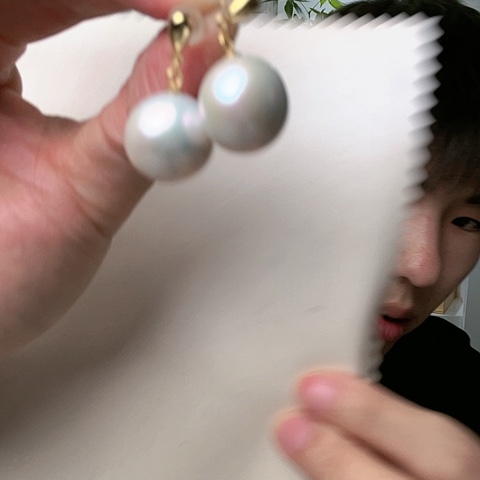 淡水珍珠耳饰未镶嵌