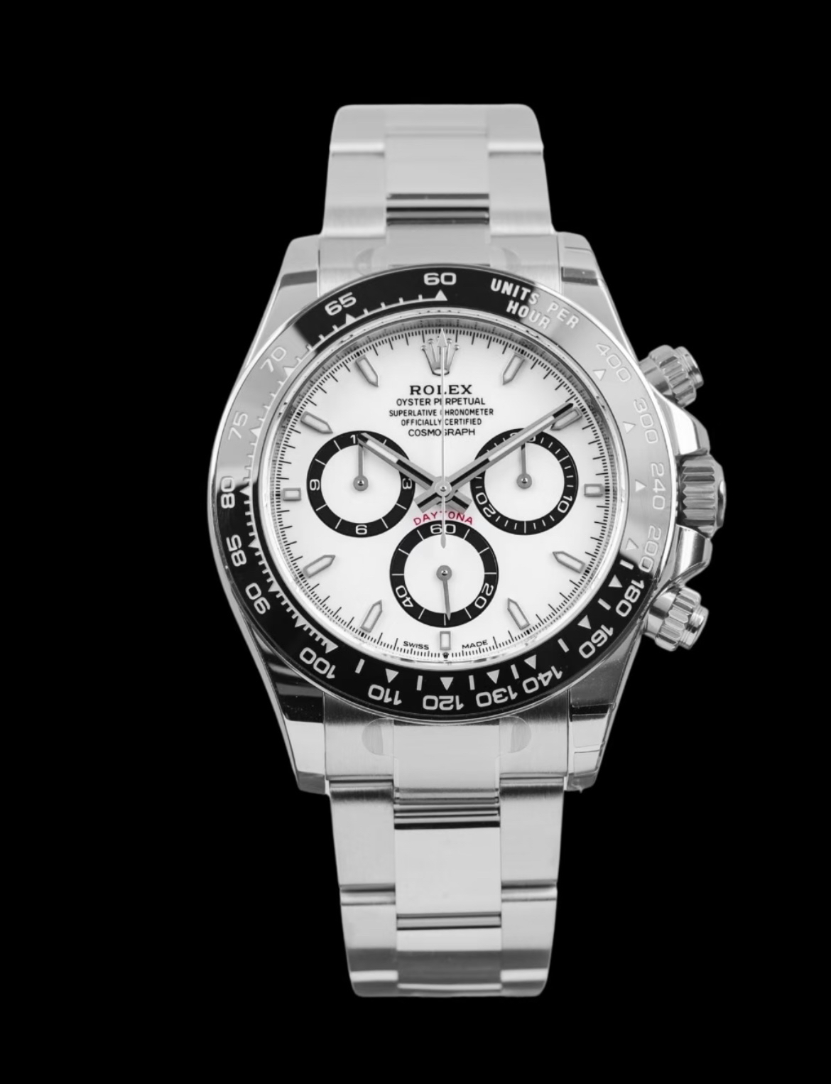 99新 Rolex/劳力士 126500-0001白钢迪25年3月贴膜好成色全套全长