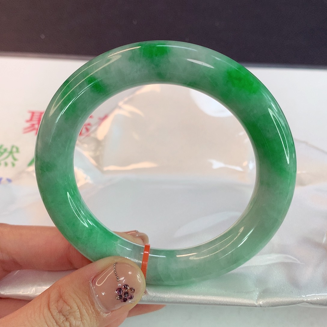 翡翠未镶嵌手镯天然翡翠A货825