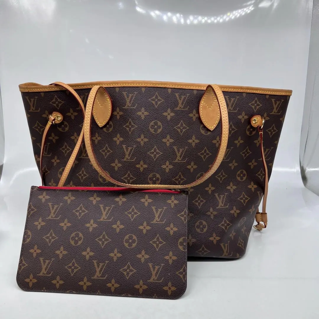 99新 LouisVuitton/路易威登 LV Neverfull 老花中号21年  92116