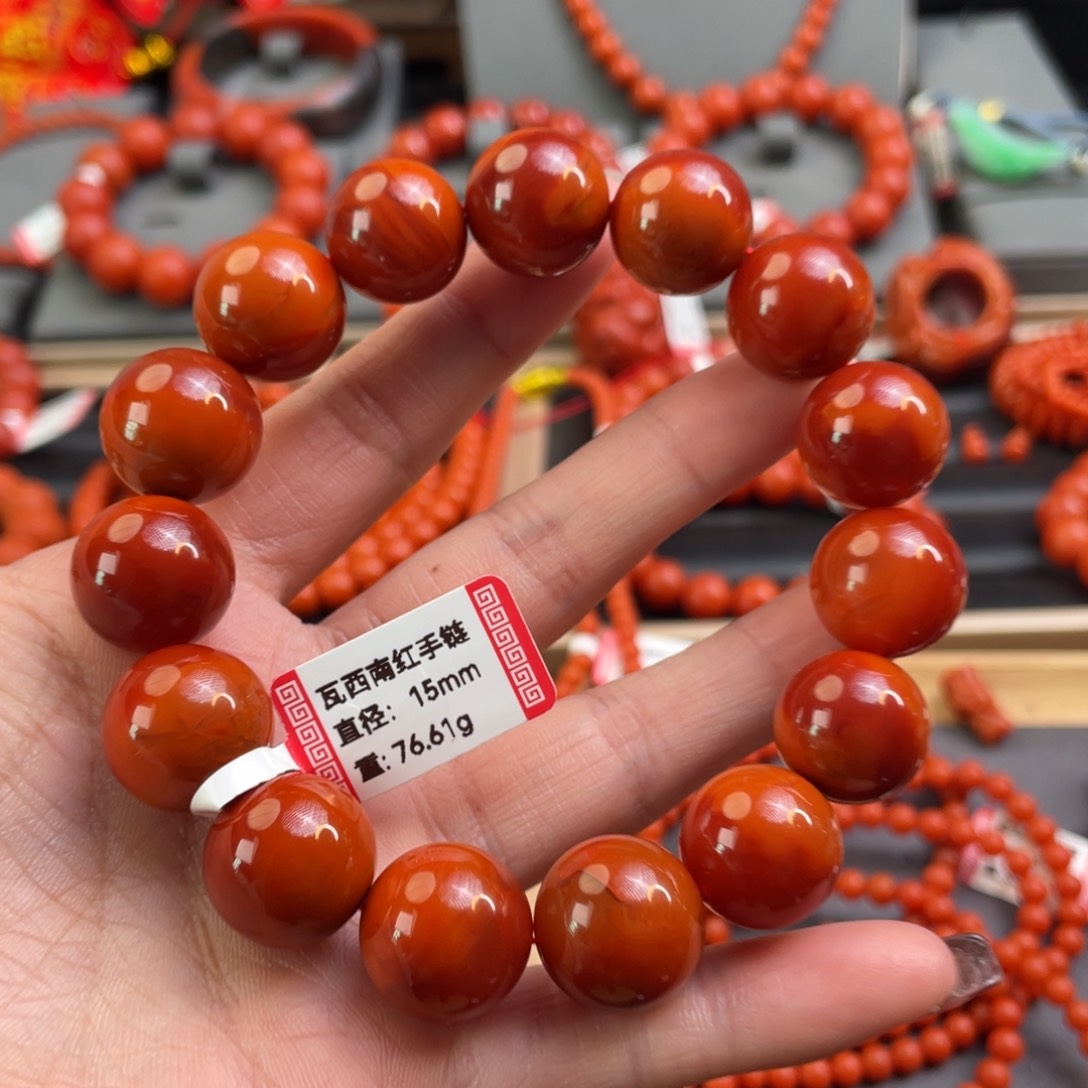 南红玛瑙手串未镶嵌