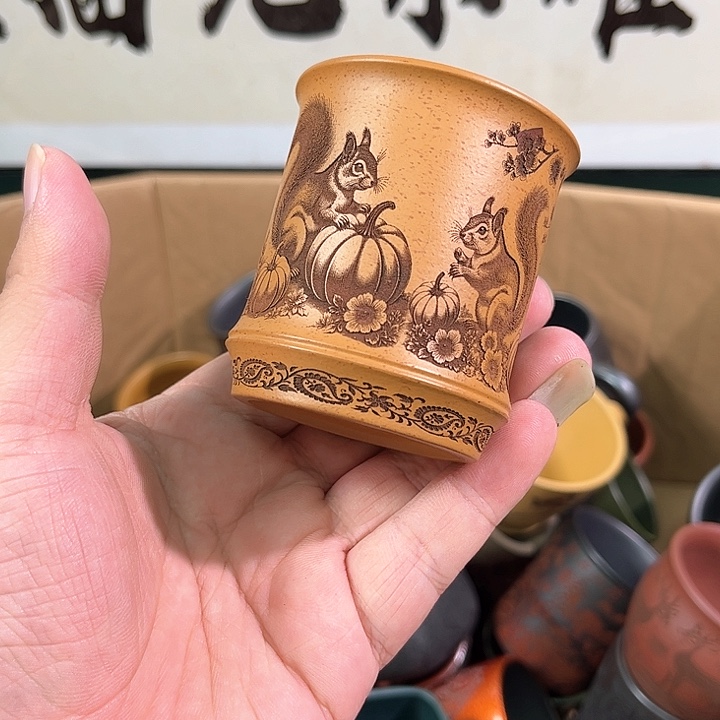 茶杯紫砂全手工紫砂主人杯