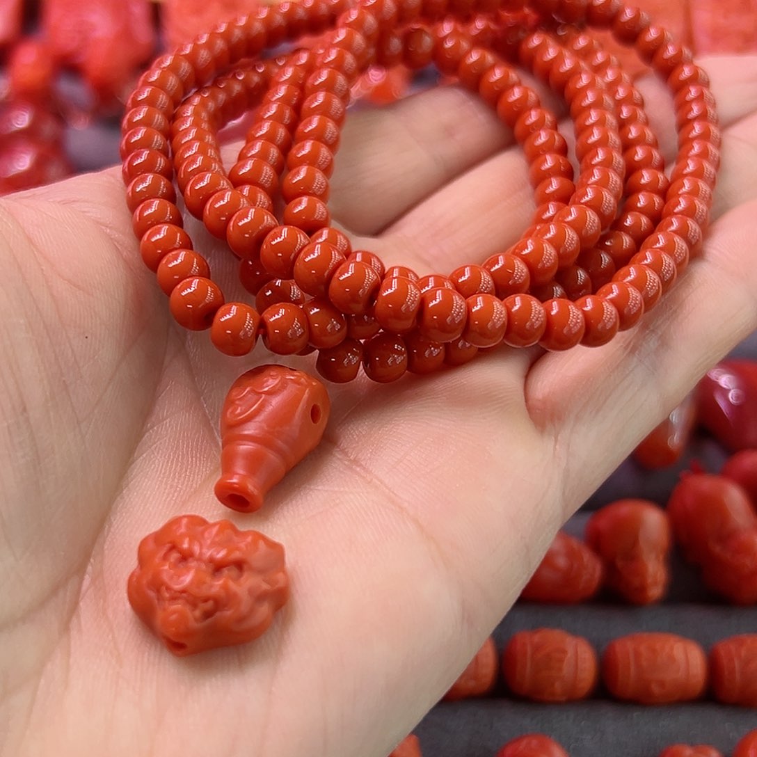 南红玛瑙手链未镶嵌大*