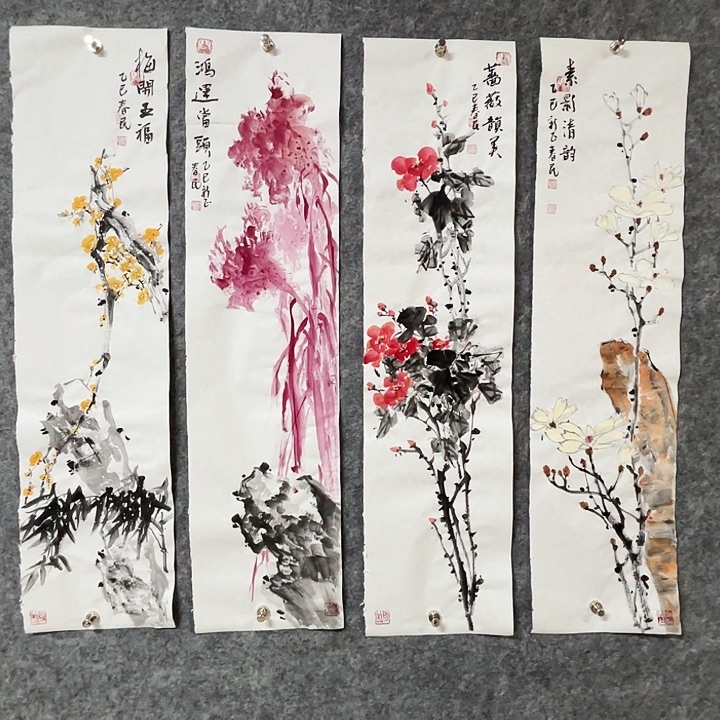 国画闲堂春民国画