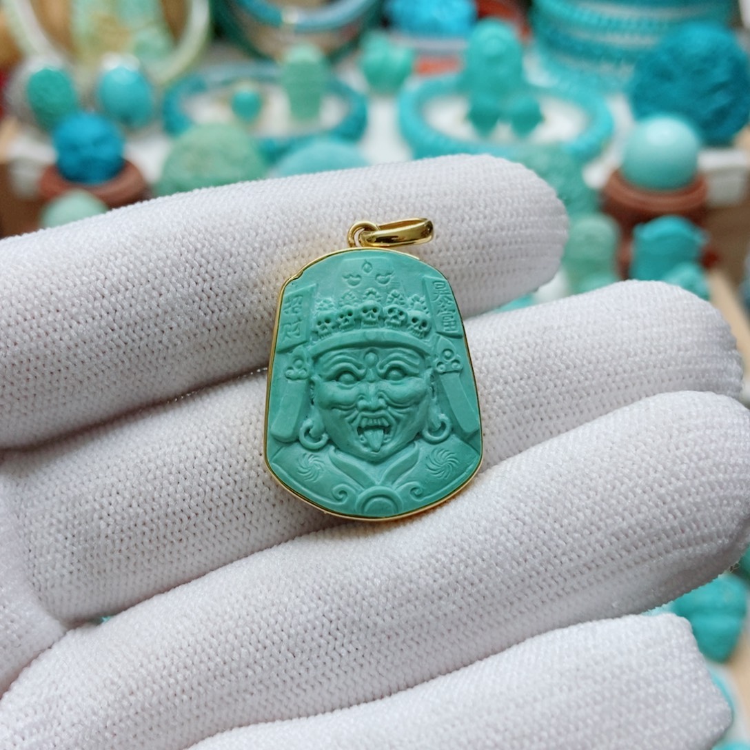 绿松石18K金镶嵌扎基拉姆