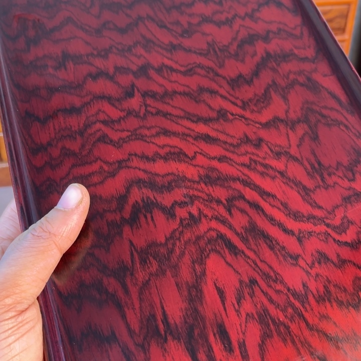 木红酸枝独板托盘