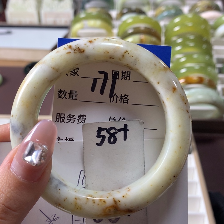 蛇纹石玉手镯未镶嵌171