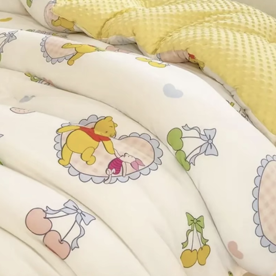 【皮卡猪小熊豆豆被】200*230保暖舒适亲肤柔软秋冬款透气豆豆被子