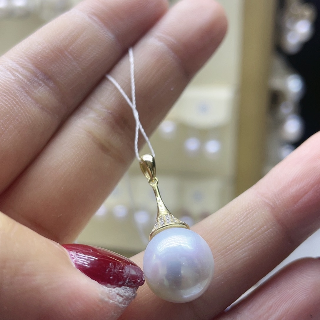 淡水珍珠颈饰银S925镶嵌