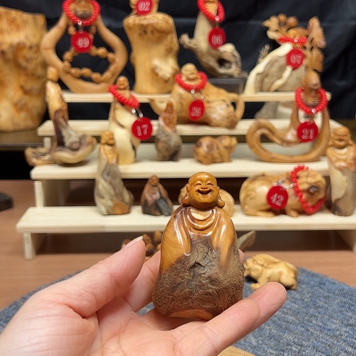 柏木把件崖柏手工摆件