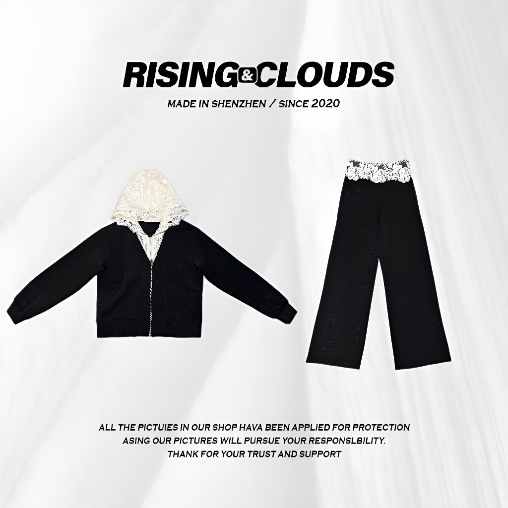 现【莎莎】深圳南油舒适感百搭两件蕾丝套装030173