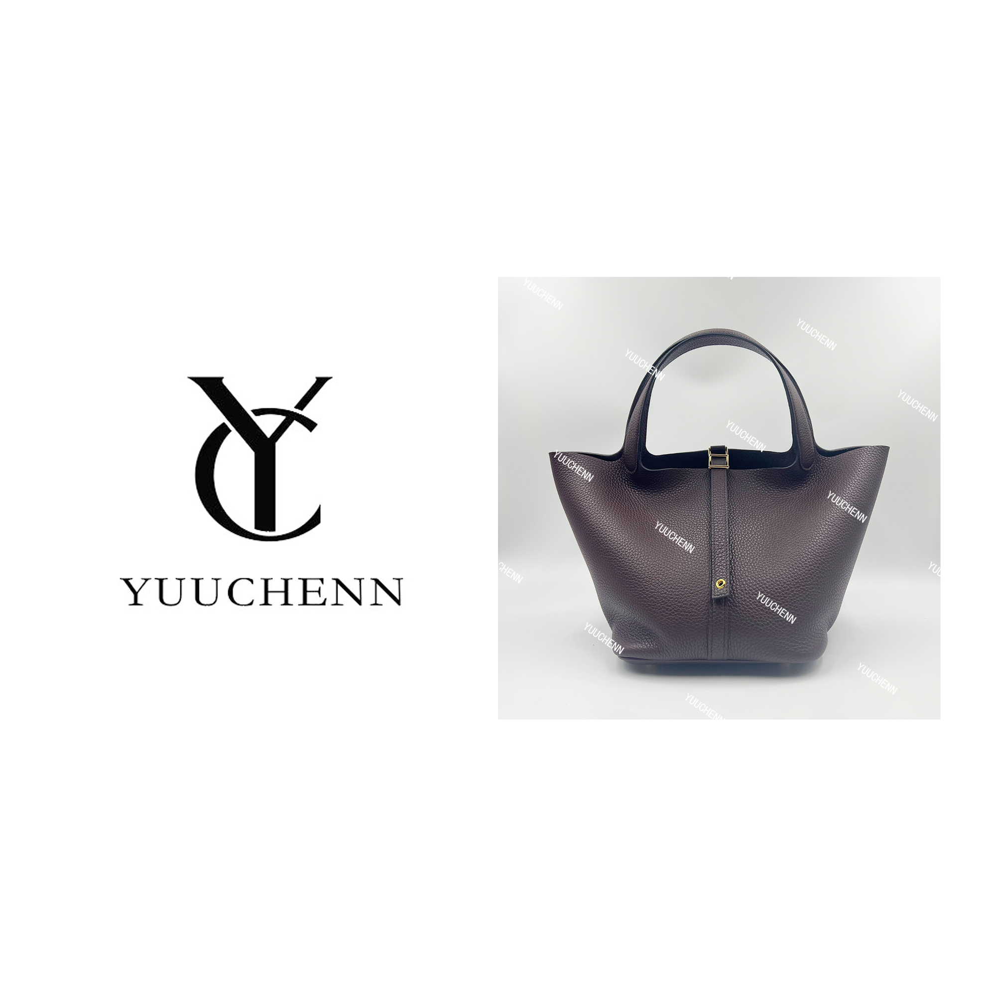 YUUCHENN/22cm原创设计高定真皮包 HH3056
