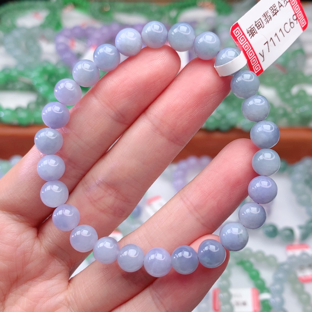 翡翠手链未镶嵌翡翠7mm