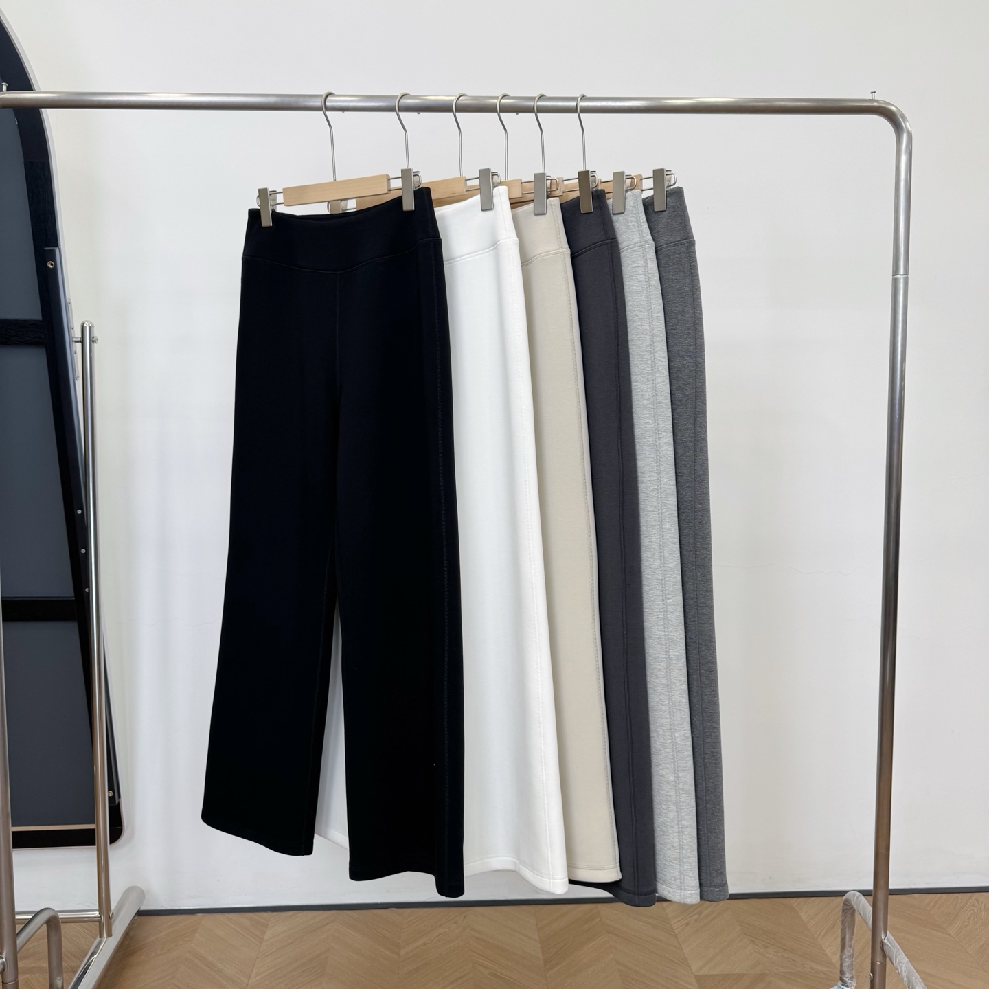 【若若美】X-2667「华绒暖气绒 窄版直筒巨显瘦！一体绒」冬加绒休闲裤