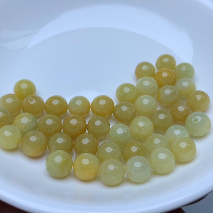 【闪购商品】翡翠手链未镶嵌卡7冰黄10个