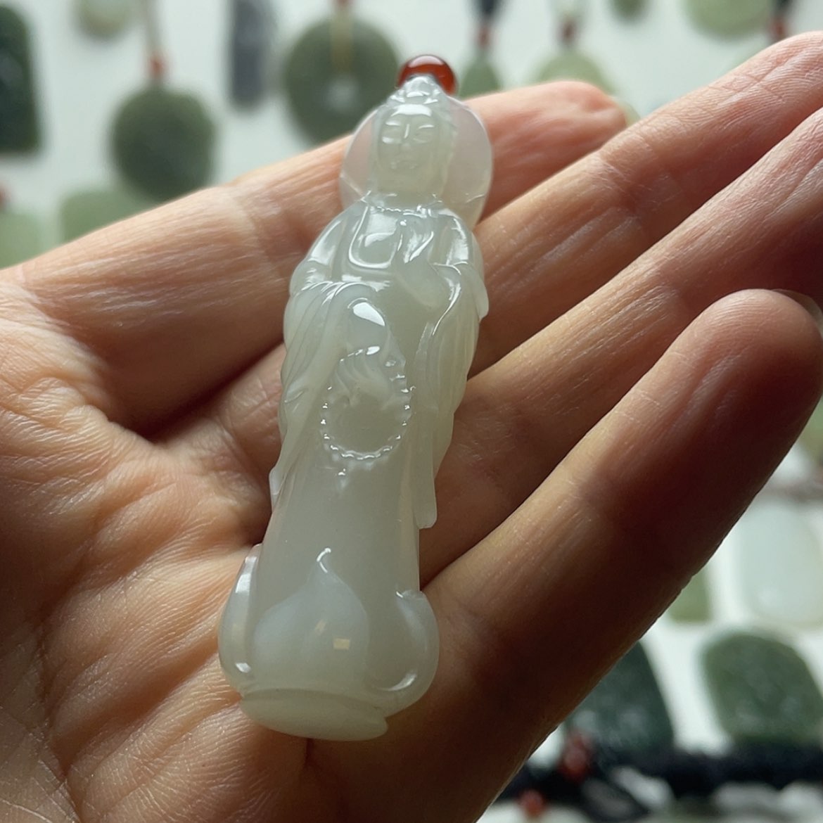 【闪购商品】观*在冰晴底立体观音
