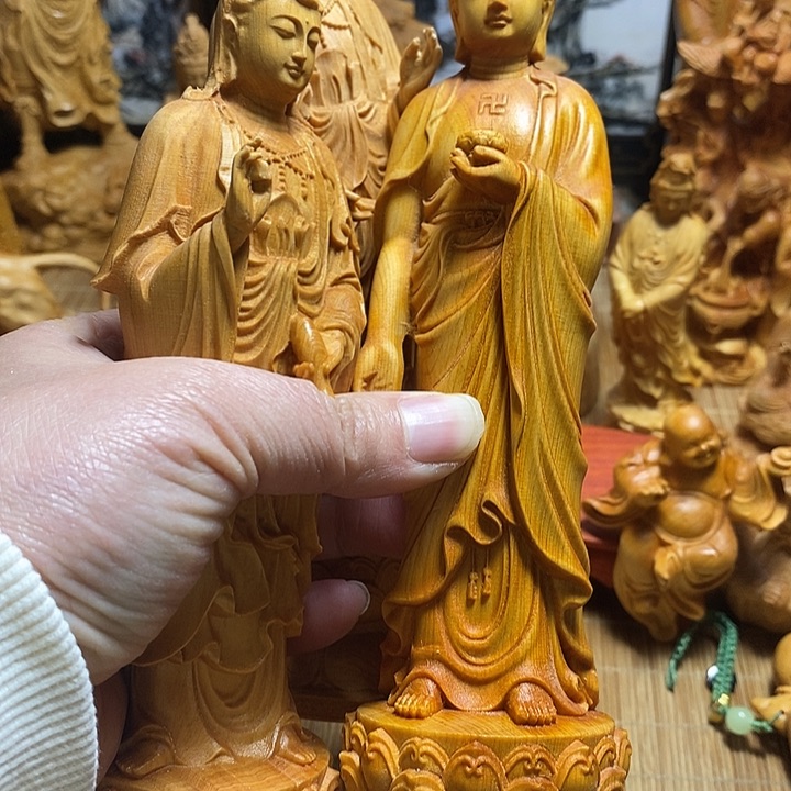 柏木（崖柏）一套摆件