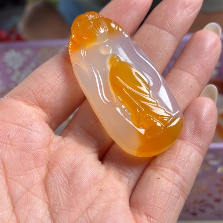 玛瑙/玉髓未镶嵌吊坠(不含链)