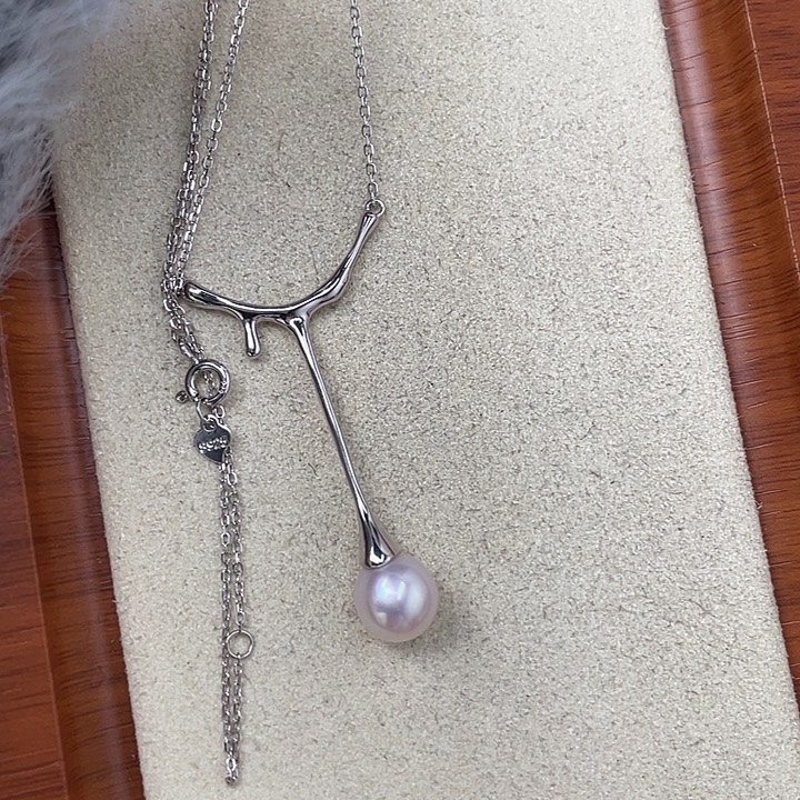 颈饰银S925镶嵌海水珍珠