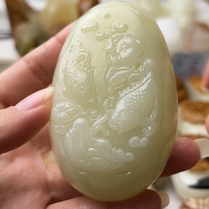 石材古青石不退换鱼