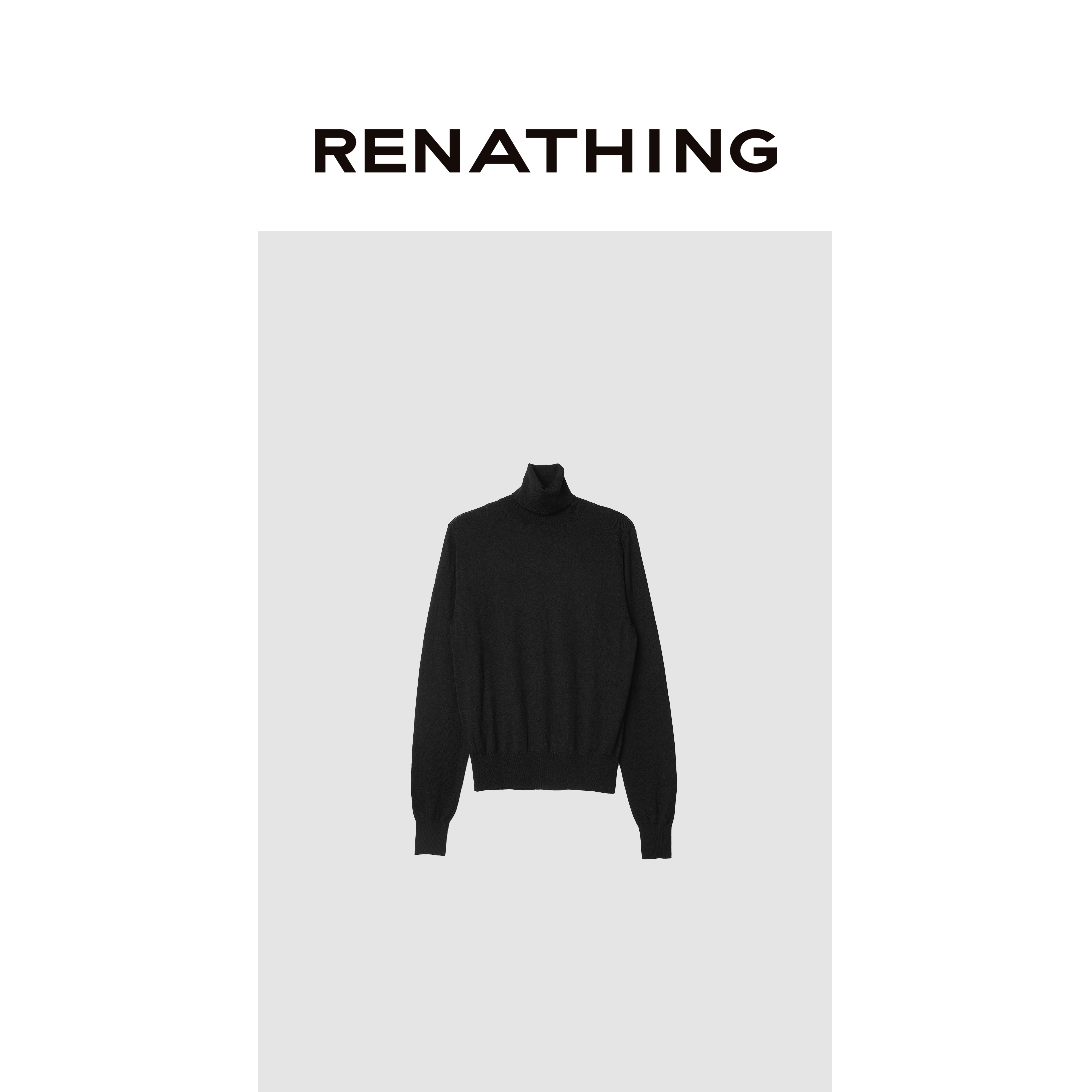 【RENATHING】羊绒高领毛衣
