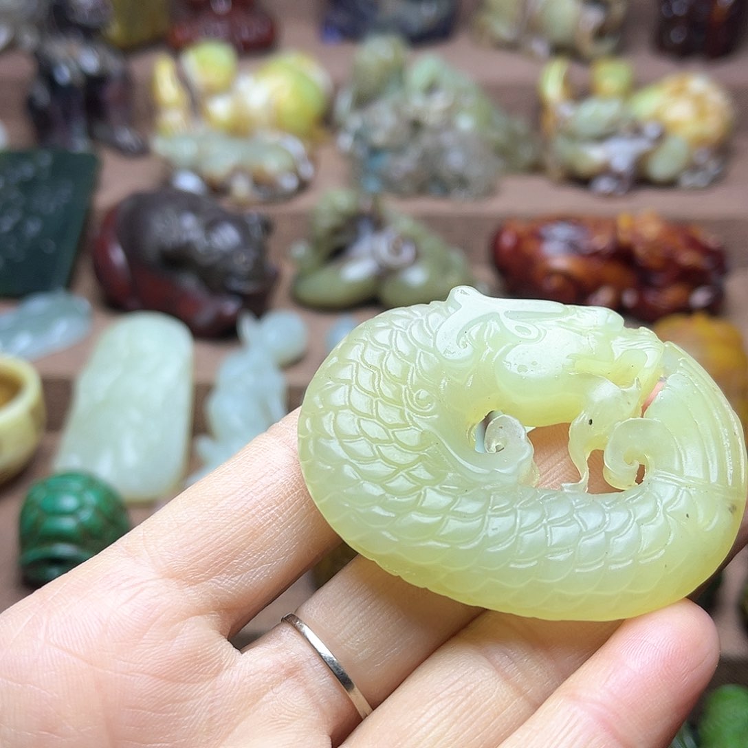 白玉菩提吊坠106。。