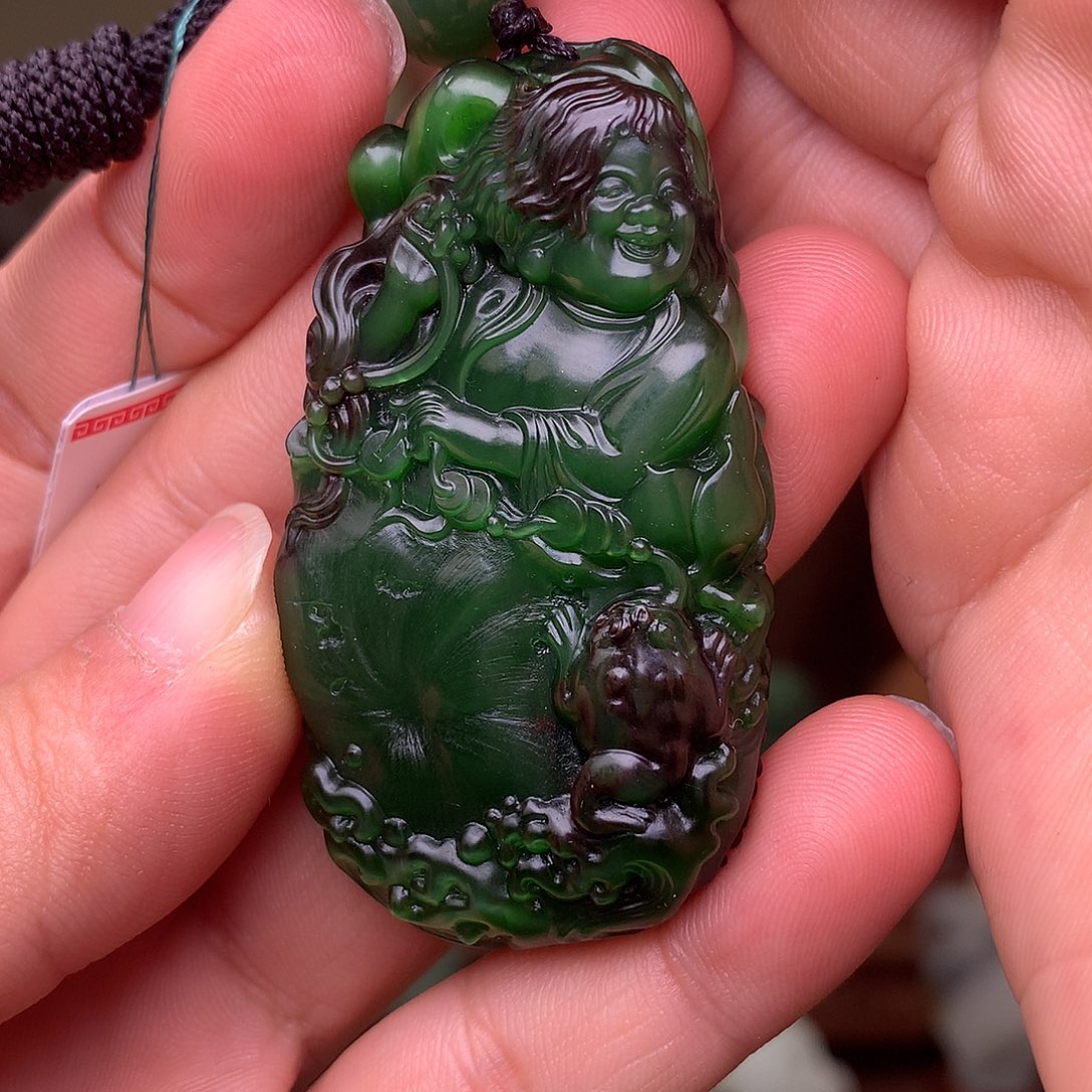 和田玉未镶嵌挂件