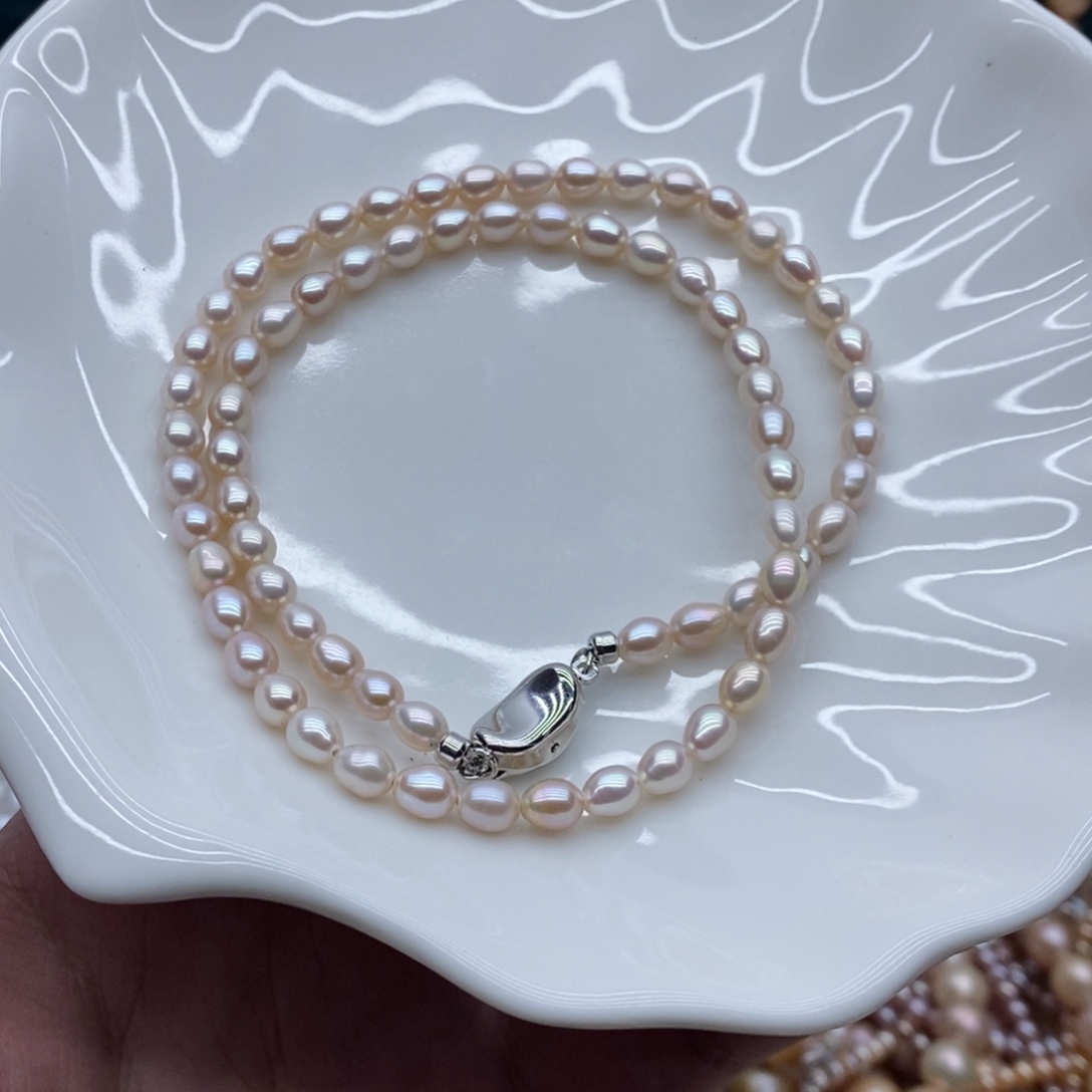 天然淡水珍珠无人工干预淡水珍珠银S925镶嵌16