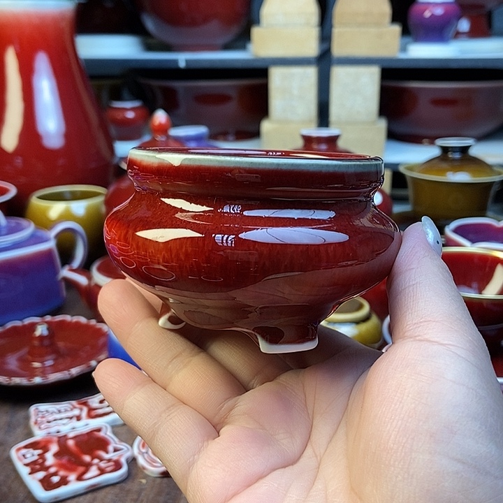 陶瓷景德镇名陶坊原矿郎红