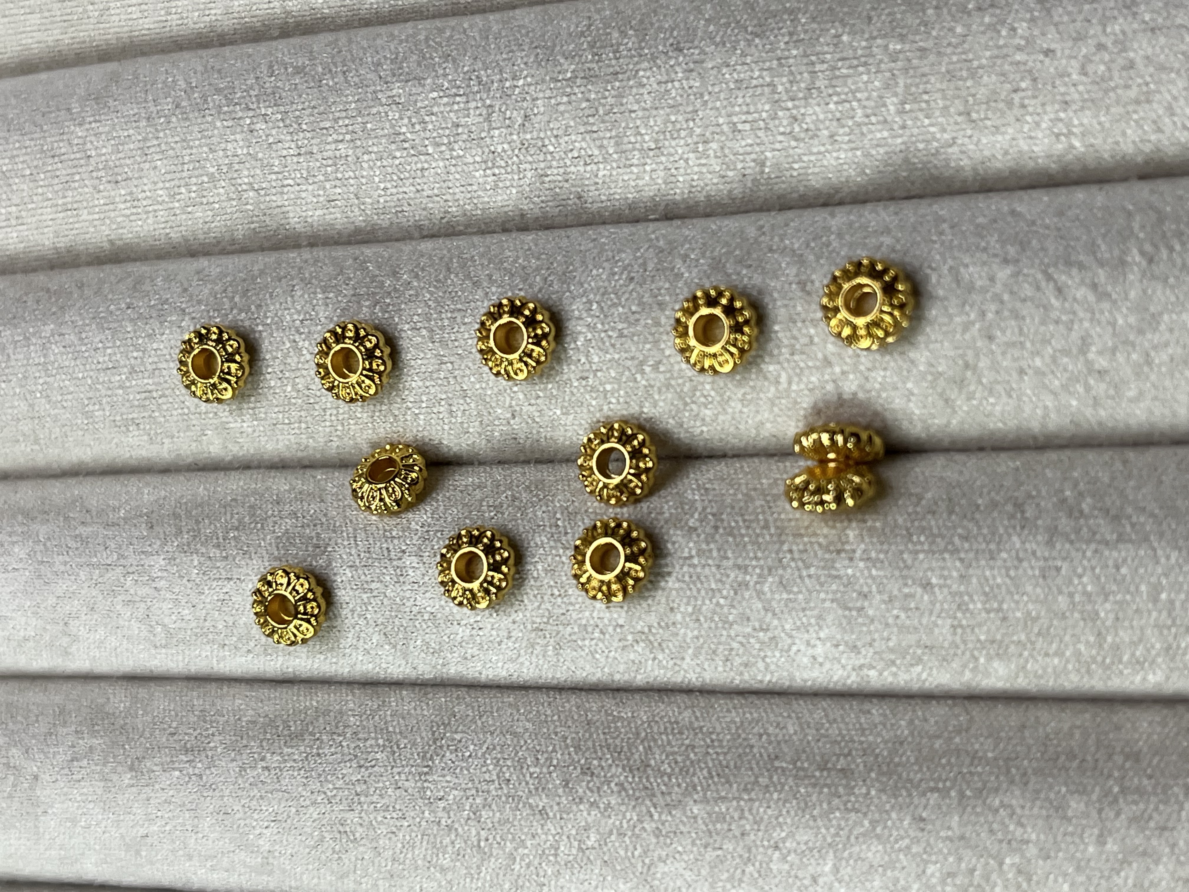 18k  算盘 莲蓬  隔片 DIY 