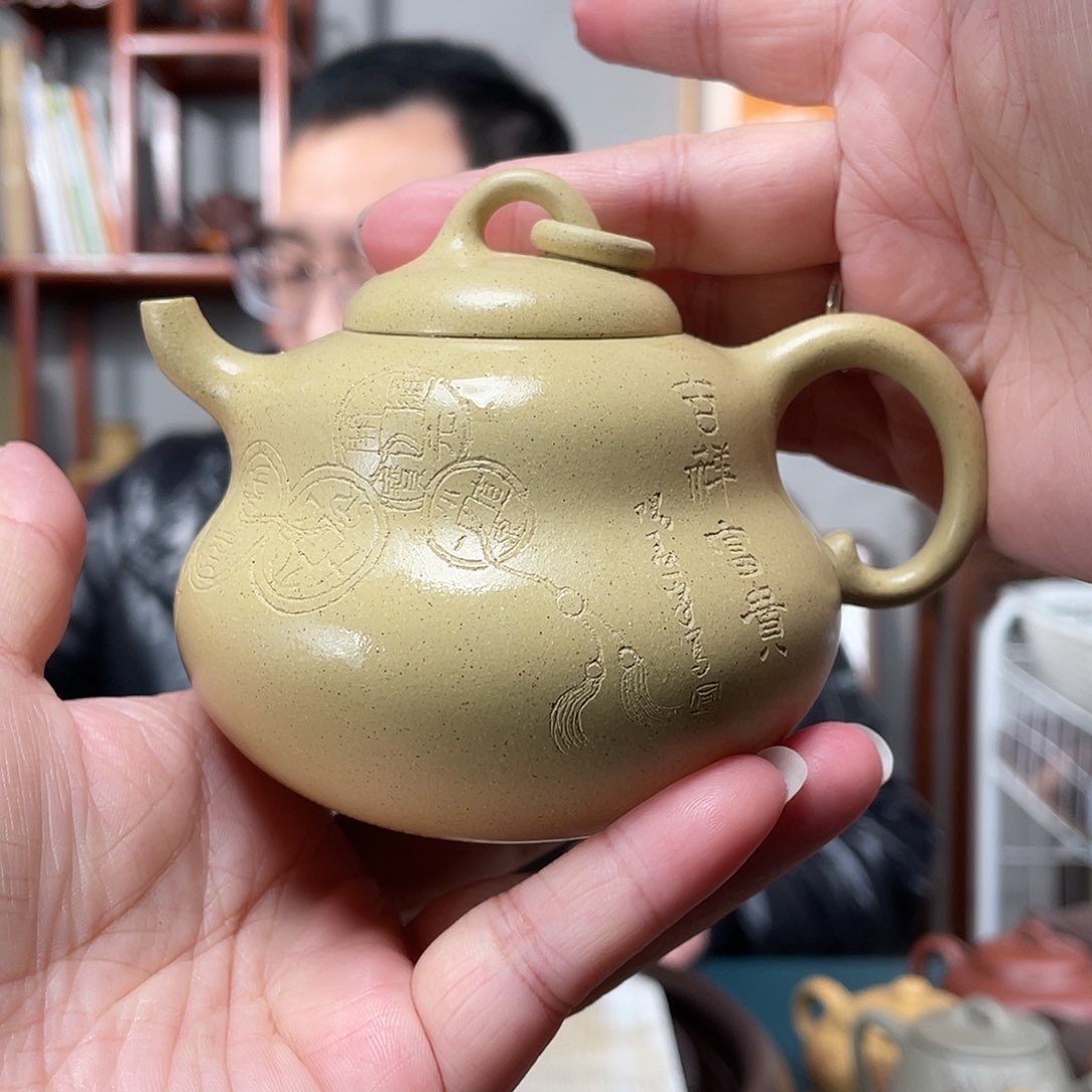 本山绿泥茶壶本绿葫芦宝宝