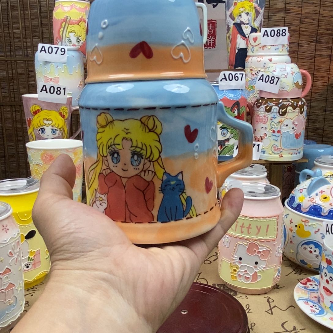 杯子景德镇陶瓷可爱杯