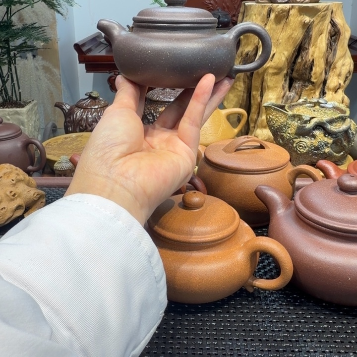茶壶紫砂天青泥仿古160cc特价