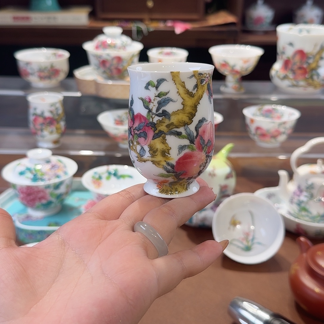 珐琅彩主人杯茶具套装