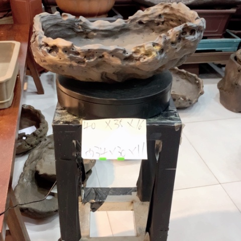 紫砂花盆手工的异型盆