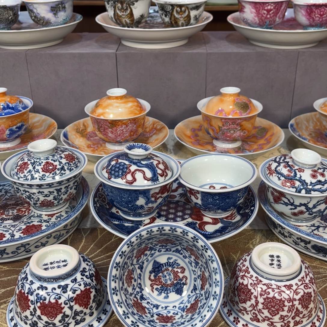 手绘仿古茶具福利放不停